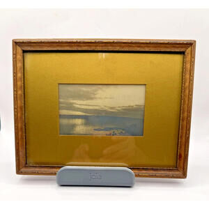 Fred Thompson Seascape Photograph, 1920-1940, 8.5"x6.6", Original Frame